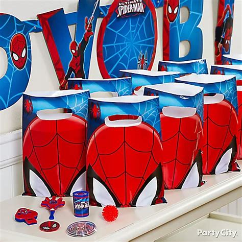 Spider Man Favor Pack for 8 Idea - Favor Ideas - Spider Man Party Ideas - Boys Birthday Party ...