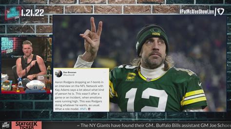 Aaron Rodgers Swore on NFL Network – The Pat McAfee Show