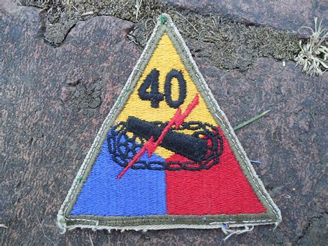 Four Bees: 40th Armored Division Patch, 1954 - 1967, California National Guard