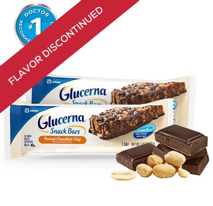 Glucerna Peanut Chocolate Chip Snack Bars | Glucerna®