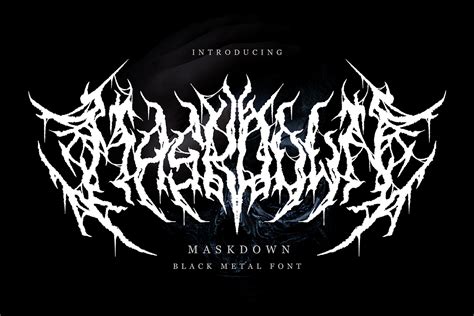 Maskdown - Black Metal Font – Free Design Resources