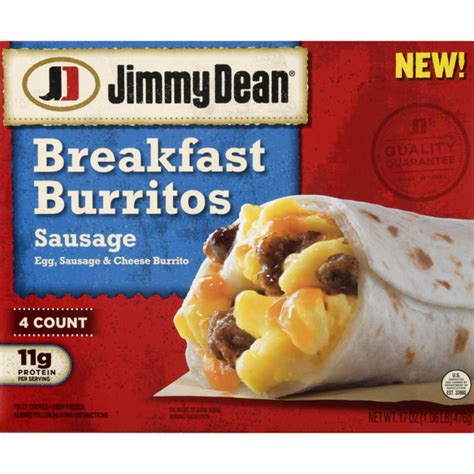 Save on Jimmy Dean Breakfast Burritos Sausage - 4 ct Order Online ...