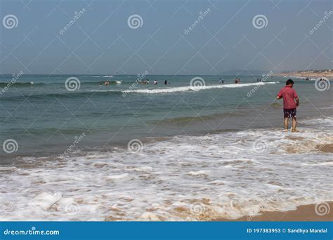 Scenic View of a Beautiful Beach in Goa Editorial Stock Photo - Image of foam, beach: 197383953