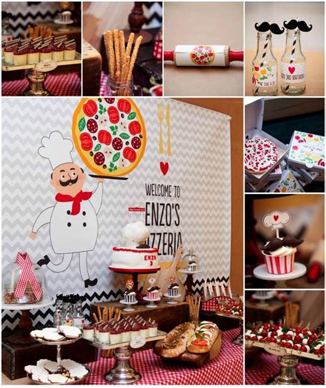 Kara's Party Ideas Pizza Birthday Party Planning Ideas Supplies Idea ...