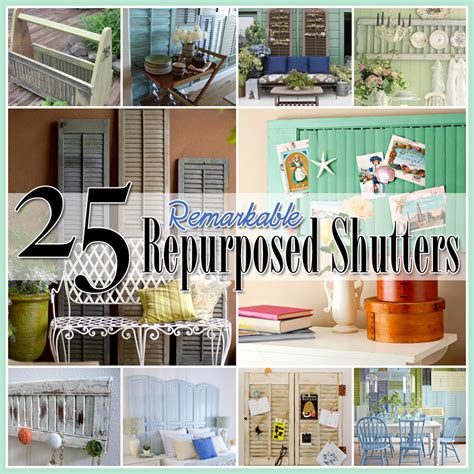 25 Repurposed Shutter Decorating Ideas - The Cottage Market