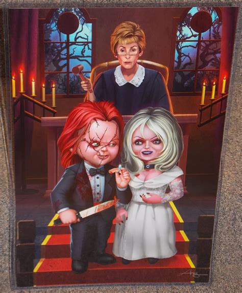 Chucky & The Bride Getting Married By Justice Of The Peace | Etsy