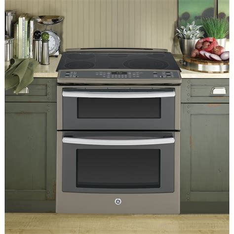 GE Profile 30-in Smooth Surface 5-Element 4.4-cu ft/2.2-cu ft Self ...