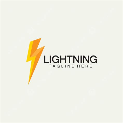 Lightning Thunder Bolt Electricity Logo Design Template Strike Yellow Arrow Vector, Strike ...