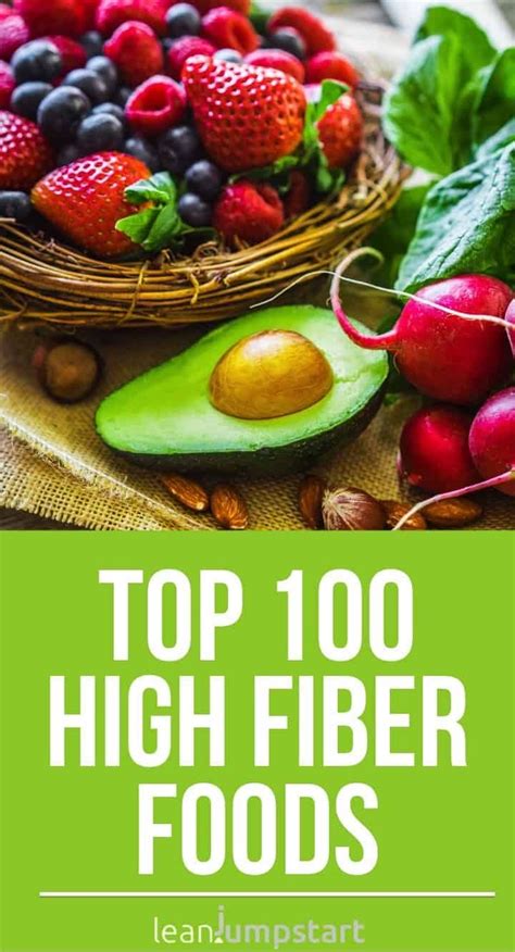 100 Top High-fiber Foods You Should Eat | High fiber foods list, Fiber ...