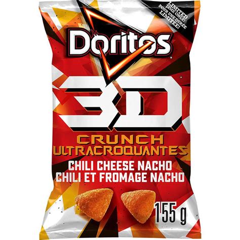 Doritos 3D Crunch Chili Cheese Nacho Flavoured Corn Snacks | Walmart Canada