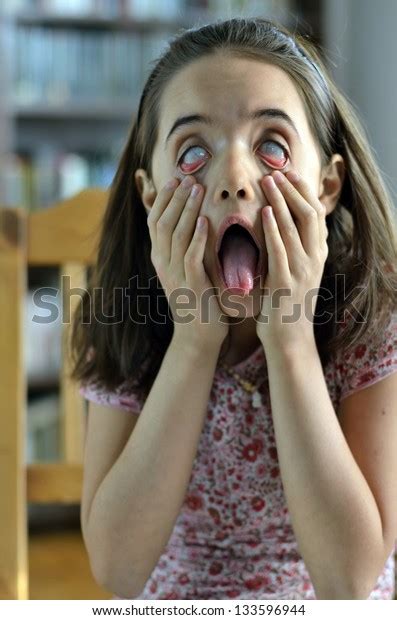 Little Girl Makes Very Scary Face Stock Photo 133596944 | Shutterstock