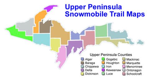 Snowmobile Trails Michigan Map - Angie Bobette