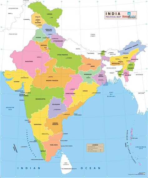 India Political Map With Capitals | Images and Photos finder