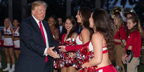 Trump spent Super Bowl Sunday with cheerleaders at Mar-a-Lago: Photos ...