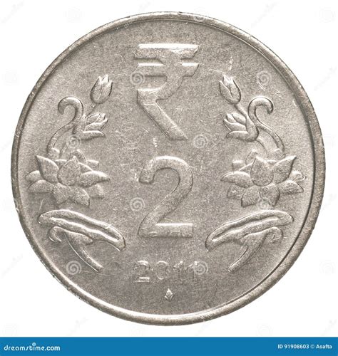 2 indian rupee coin stock image. Image of asia, bank - 91908603