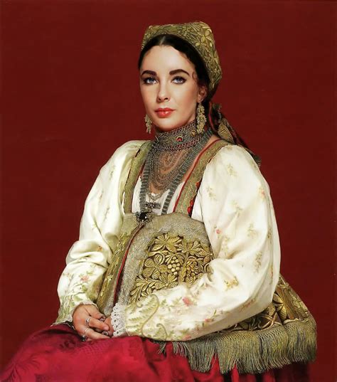 Russian traditional dress - Elizabeth Taylor Fan Art (33687787) - Fanpop