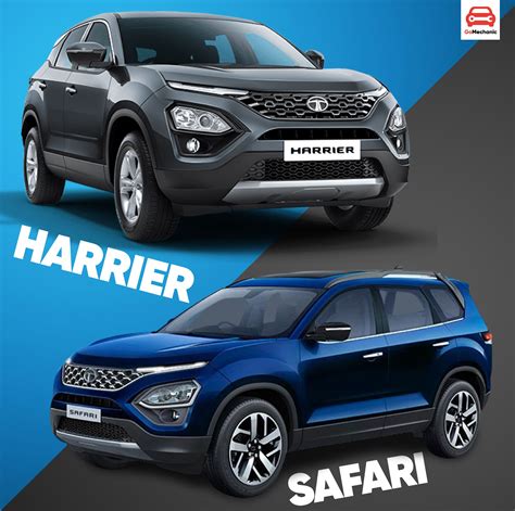 Tata Harrier Vs Tata Safari | What Is The Difference? | Tire pressure monitoring system, Safari ...