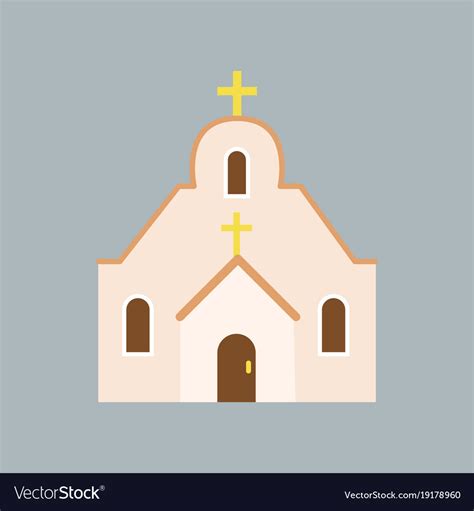 Large orthodox cathedral house of god catholic Vector Image