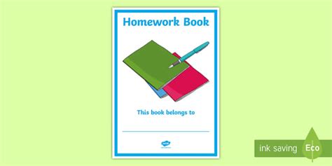 Homework Diary Cover | Primary Resources | Twinkl - Twinkl