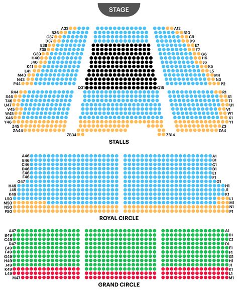 Lyceum Theatre Seating Plan | London Theatre Guide