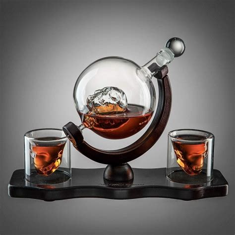 A Beautiful Floating Skull Decanter Set