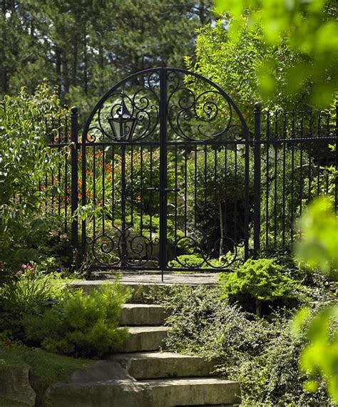 Wrought iron garden gates pictures