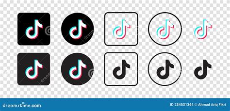 TikTok Vector Social Media Icon. Instagram Logo Illustration ...