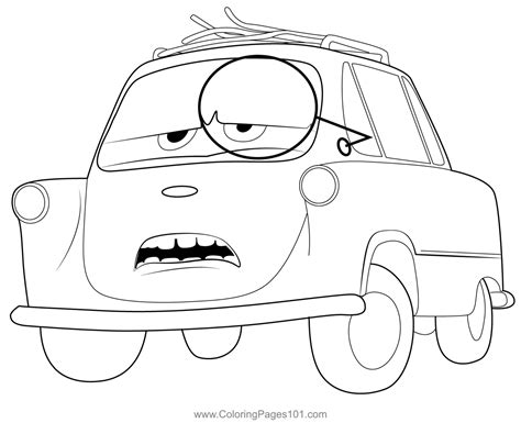 Taxi Coloring Page for Kids - Free Cars Printable Coloring Pages Online for Kids ...