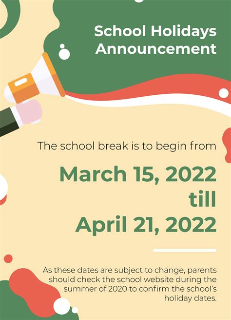 School Announcement Images