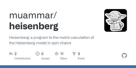 GitHub - muammar/heisenberg: Heisenberg: a program to the matrix ...