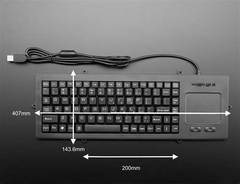 Standard Computer Keyboard Dimensions