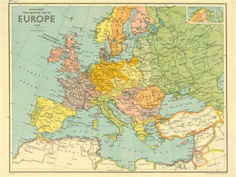 Political Map Of Europe 1940