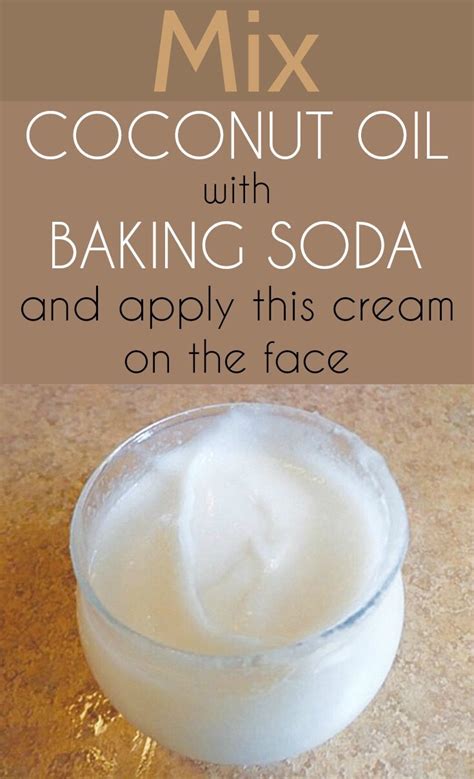 Mix Baking Soda With Coconut Oil And Apply This Cream On Your Face ...