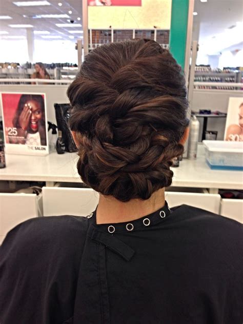 Twist rope braid updo | Braided updo, Hair styles, Hair