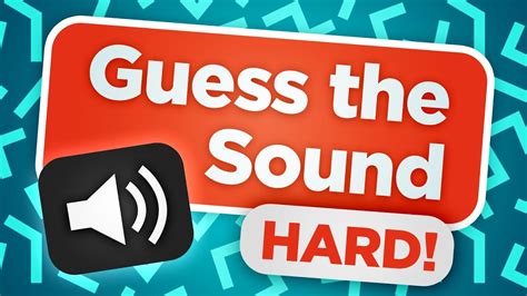 Guess the Sound Quiz (Hard!) - YouTube