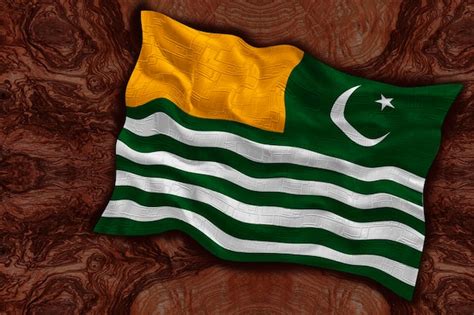 Premium Photo | National flag of azad kashmir background with flag of ...