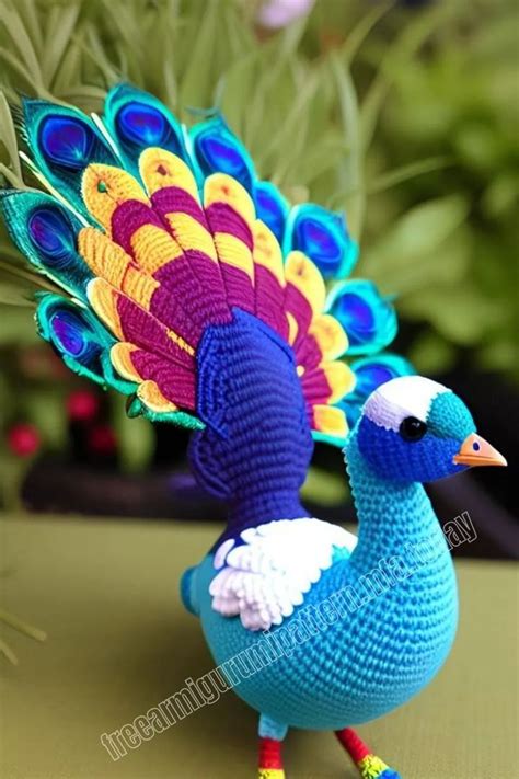 Amigurumi Bird Little Peacock Free Pattern-2 12 | Crochet birds ...