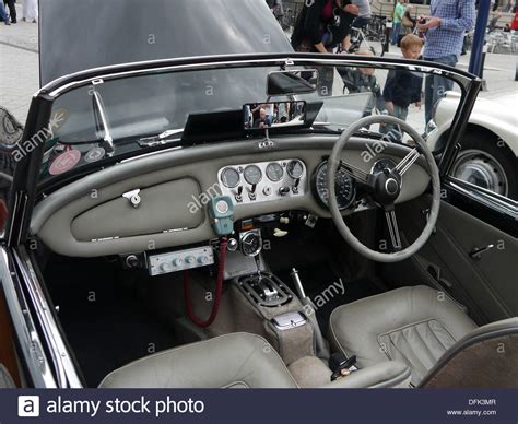 The interior of a 1964 Daimler SP250 Dart, The last Dart ever issued to ...