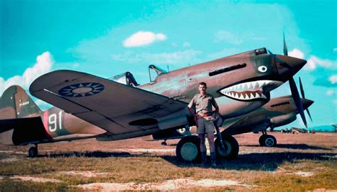 Curtiss P-40 Flying Tigers in Color - Авиация и техника - Grafiq.ru