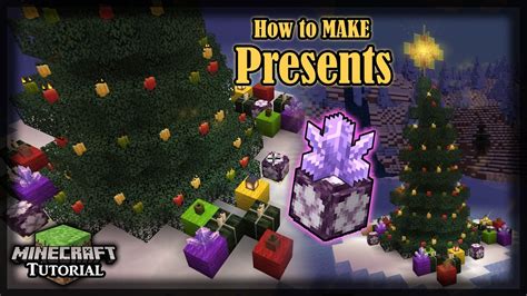 MINECRAFT Presents 🎁 How to Make PRESENTS in MINECRAFT. Gift Wrapping ...