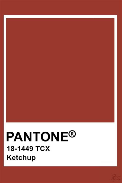 Pantone Ketchup | Цветовые тона, Палитры, Таблица цветов