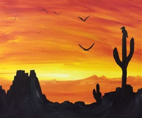 desert landscape painting ideas - Hue Sowers