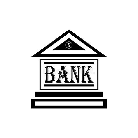 Bank icon logo vector stock illustration. Illustration of loan - 260223062