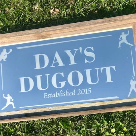 Baseball Dugout Sign - Etsy