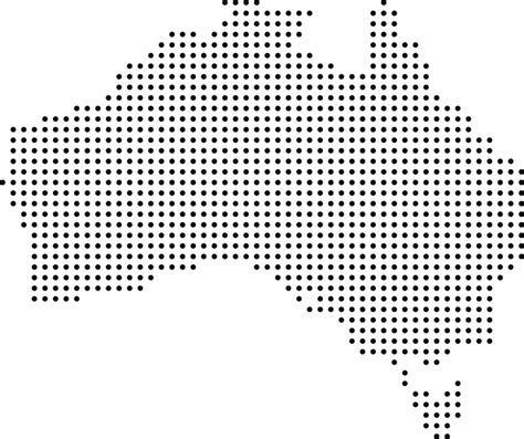 Australia Map Dot Pattern 22448546 PNG