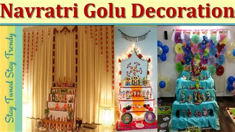 Simple Navratri Decoration Ideas at home|Navrathri Golu Dolls Stand ...