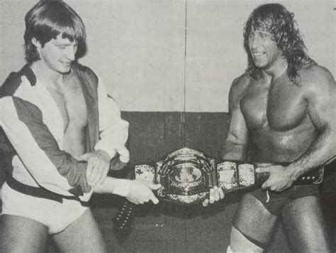 Kevin and Kerry Von Erich with the WCCW World Heavyweight Championship ...