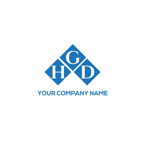 GHD letter logo design on WHITE background. GHD creative initials letter logo concept. GHD ...