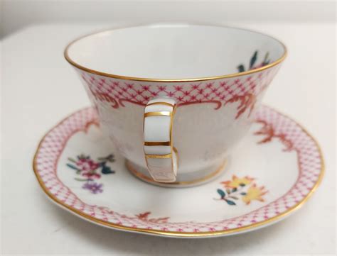 Vintage Tea Cup and Saucer Limoges France B & Co. Compagnie - Etsy