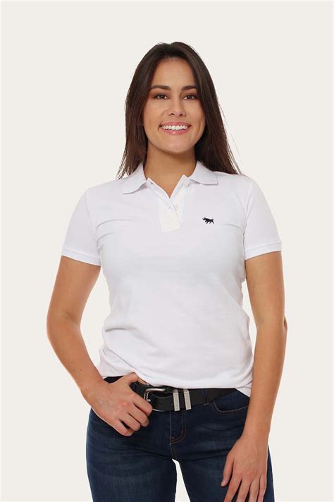 Classic Womens Polo Shirt White